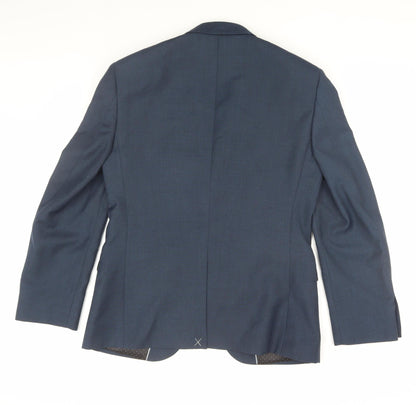Mens UK Size 38 Burton Regular Blue Suit Jacket