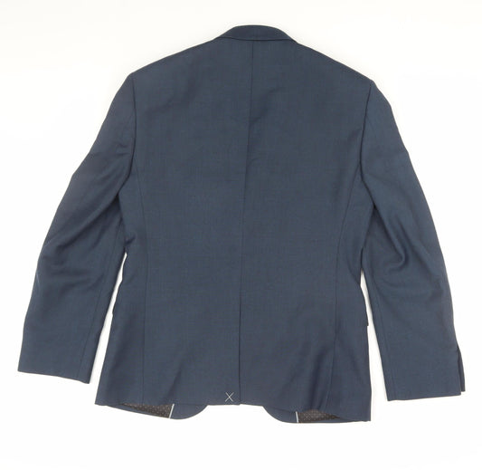 Mens UK Size 38 Burton Regular Blue Suit Jacket