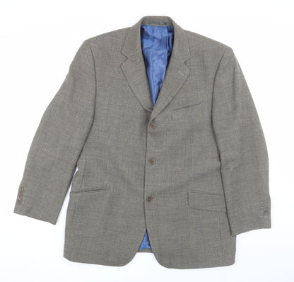 Mens UK Size 42 Daniel Hechter Regular Grey Suit Jacket