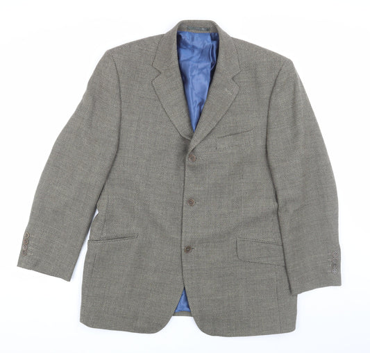 Mens UK Size 42 Daniel Hechter Regular Grey Suit Jacket