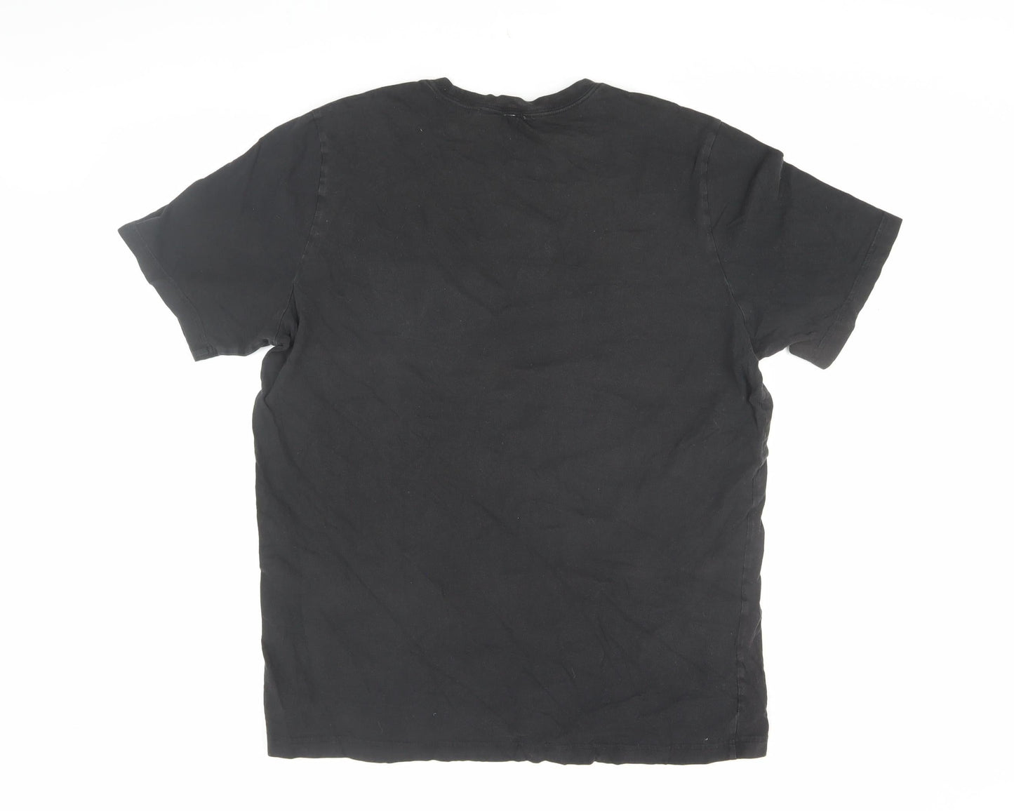 Adidas Men's Black Large Logo T-Shirt