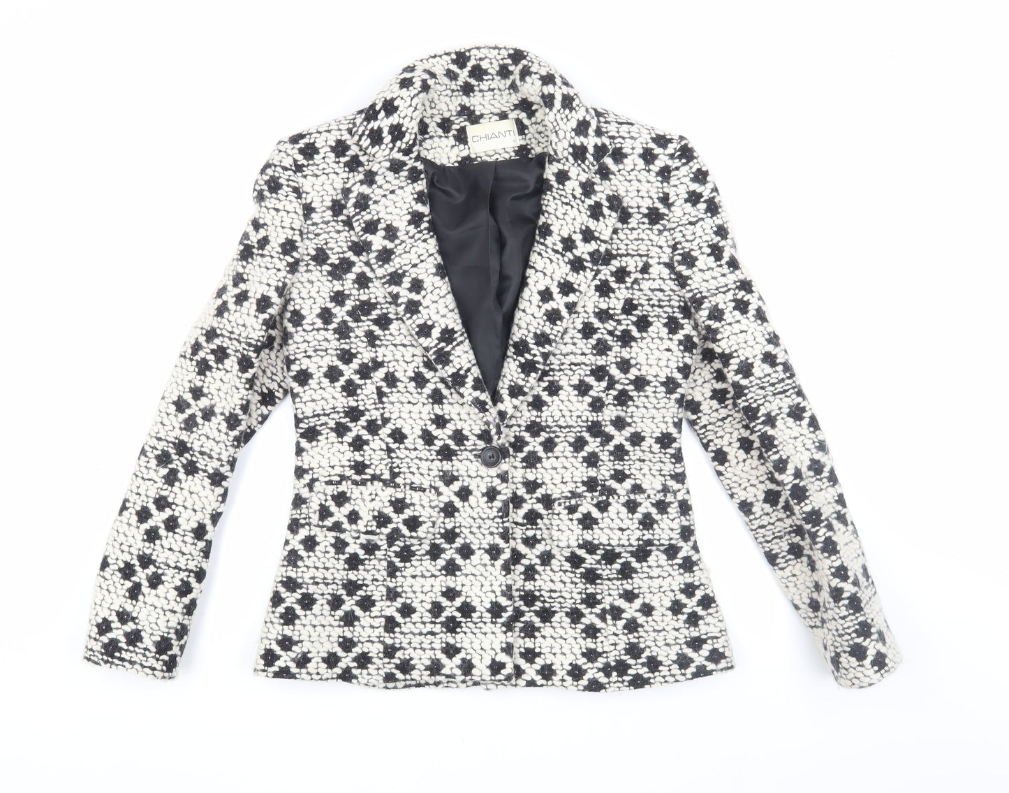 Womens UK Size 10 Chianti Black Basic Jacket