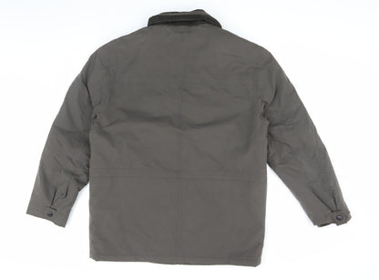 Mens UK Size L Brook Taverner Green Parka Coat