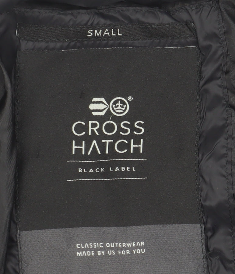 Mens UK Size S Crosshatch Black Puffer Jacket