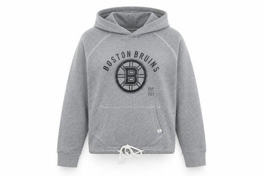 Front view of 47 Brand Grey unisex medium pullover hoodie
