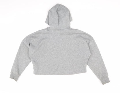 Puma Girls Grey Pullover Hoodie - 11-12 Years, Logo, Casual