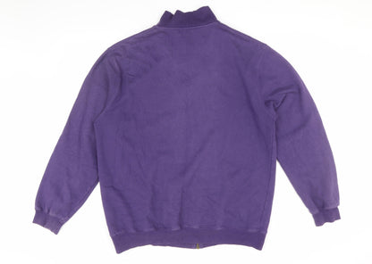 Mens UK Size L Cotton Traders Purple