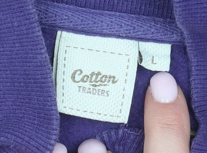 Mens UK Size L Cotton Traders Purple
