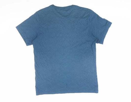 Nike Men's Blue Dri-Fit T-Shirt, Size S, Short Sleeve