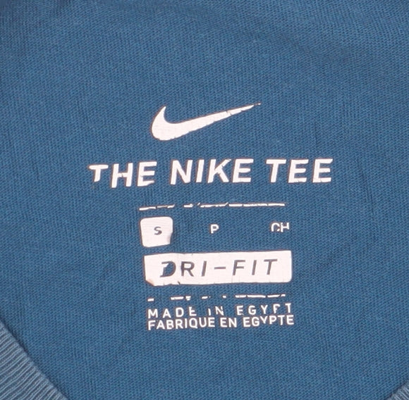 Nike Men's Blue Dri-Fit T-Shirt, Size S, Short Sleeve