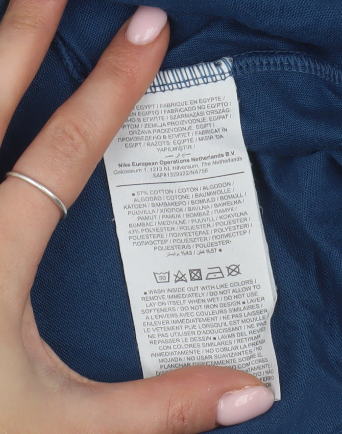 Nike Men's Blue Dri-Fit T-Shirt, Size S, Short Sleeve