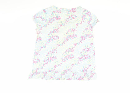 M&Co Women’s Floral T-Shirt, Size 16, Multicoloured