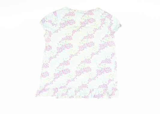 M&Co Women’s Floral T-Shirt, Size 16, Multicoloured