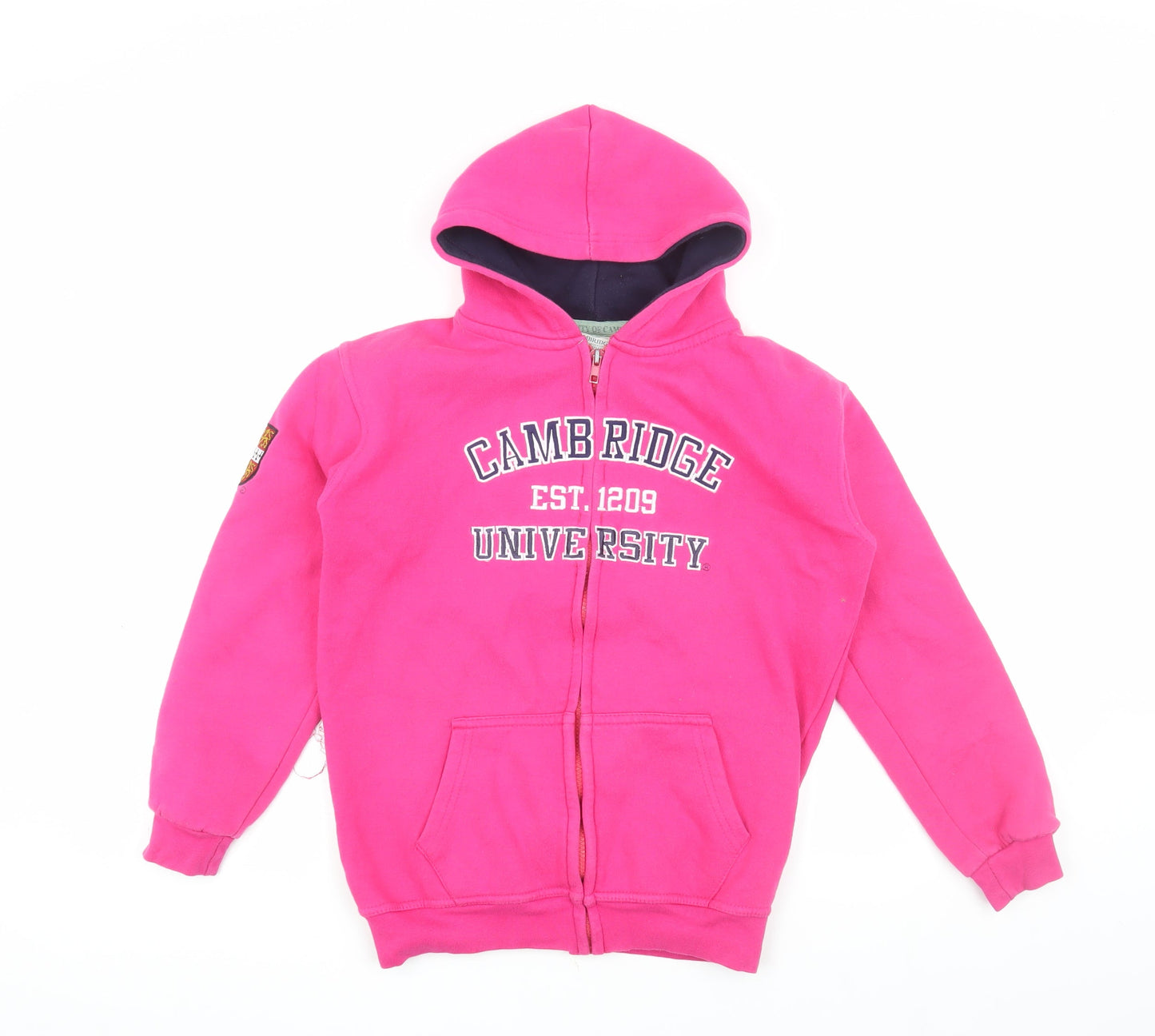 University of Cambridge Girls Pink Full Zip Hoodie 11-12 Years