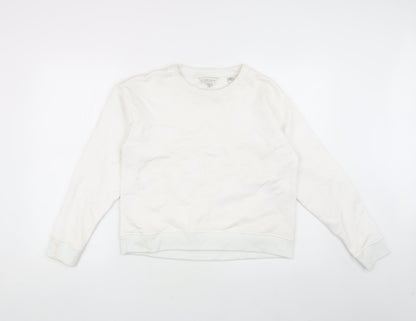 Ted Baker Women's White Pullover Sweatshirt 2XS