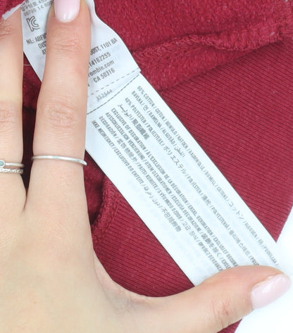 Hollister Women's Red Pullover Sweatshirt Size S