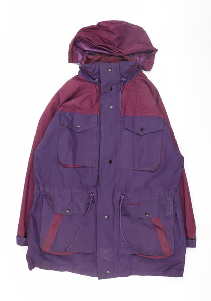 Glenmoor Unisex Purple Parka Jacket, Size M, Winter Casual