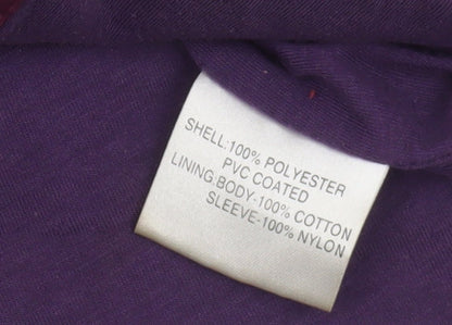 Glenmoor Unisex Purple Parka Jacket, Size M, Winter Casual