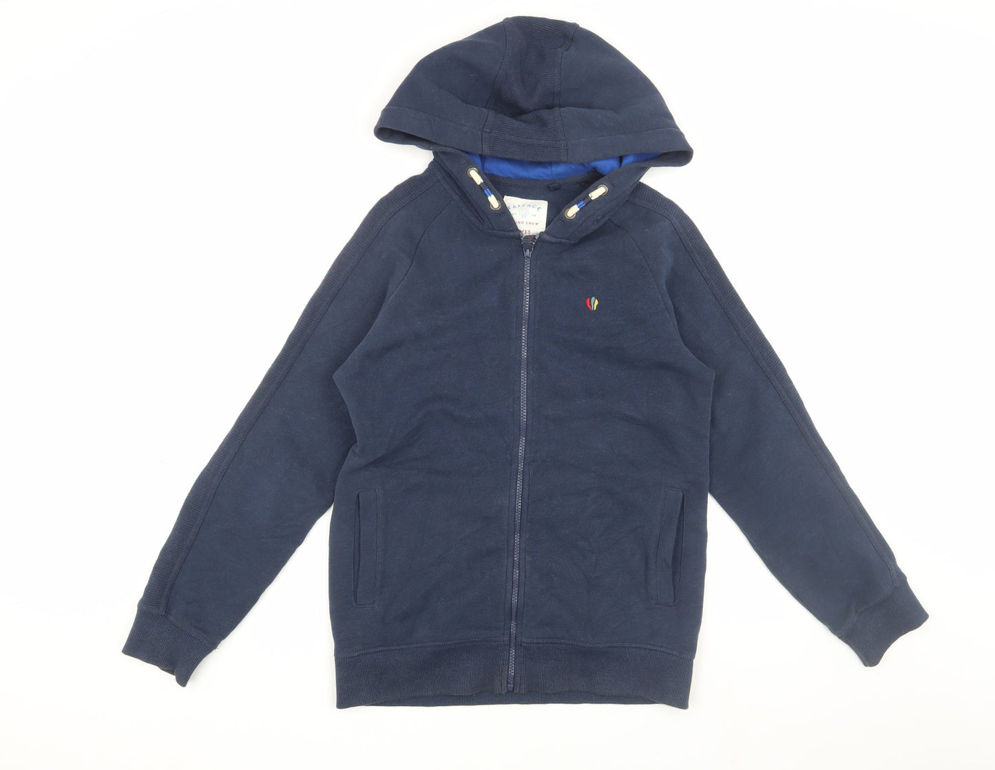 FatFace Boys Blue Full Zip Hoodie 12/13, Comfortable & Stylish