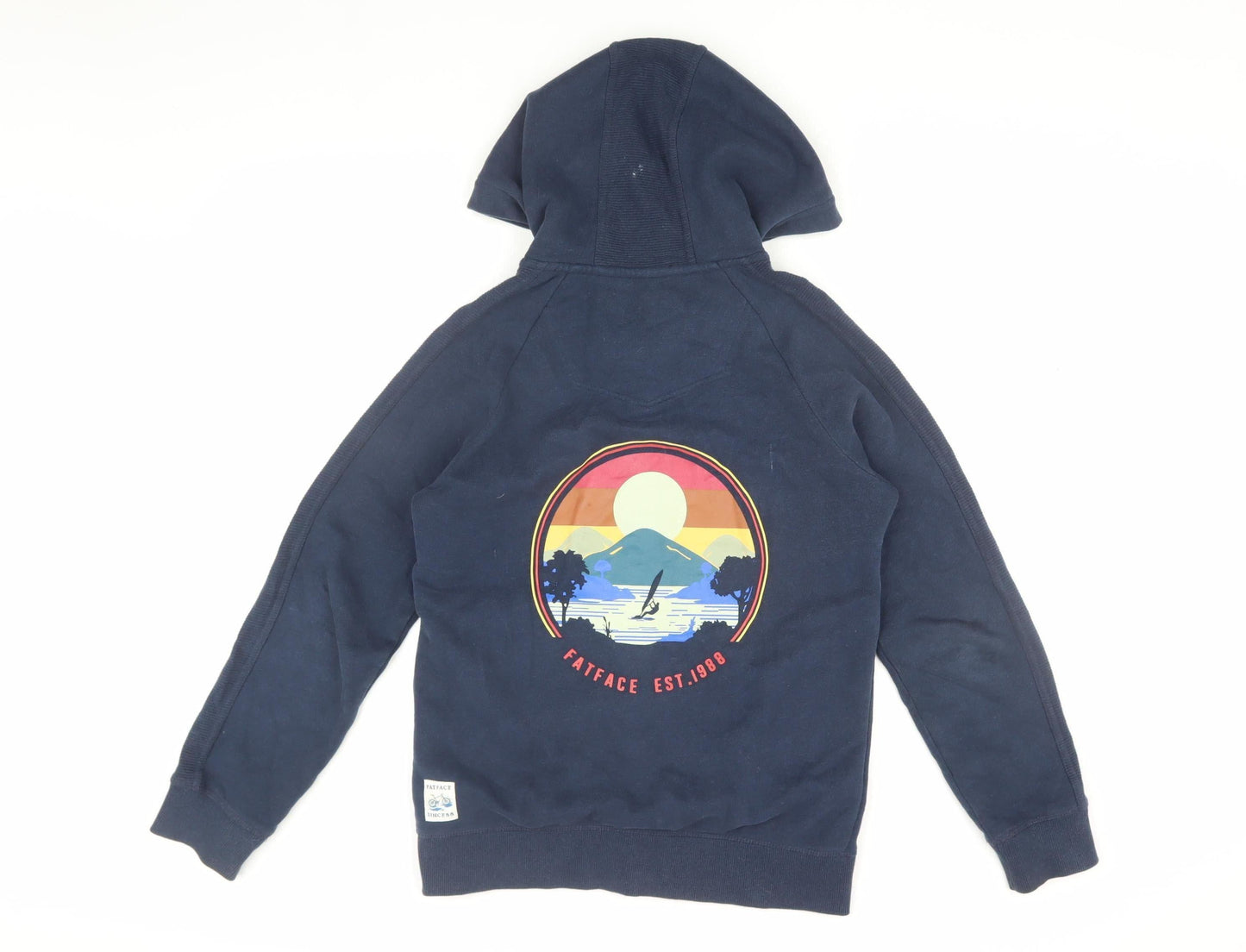 FatFace Boys Blue Full Zip Hoodie 12/13, Comfortable & Stylish