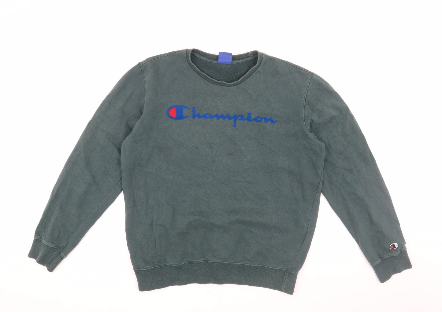 Mens UK Size M Champion Green Pullover Sweatshirt