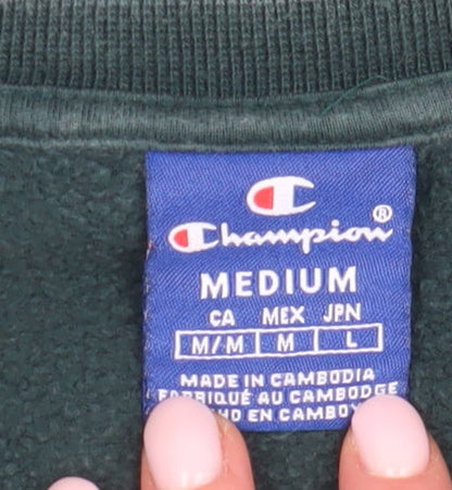 Mens UK Size M Champion Green Pullover Sweatshirt