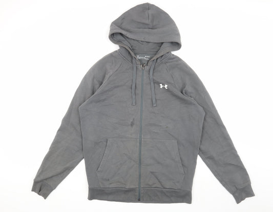Under Armour Men's Grey Full Zip Hoodie - Size M