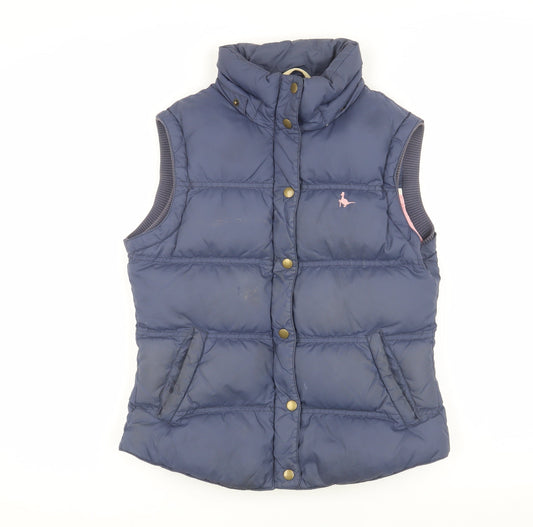 Womens UK Size 10 Jack Wills Blue Puffer Jacket
