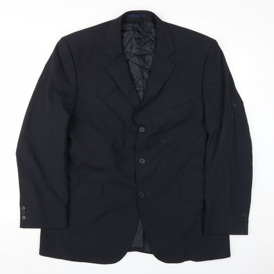 Mens UK Size 44 Sovereign Regular Black Suit Jacket