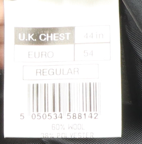 Mens UK Size 44 Sovereign Regular Black Suit Jacket
