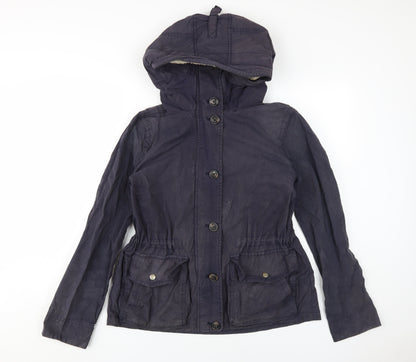 Gap Women's Black Hooded Parka Jacket M