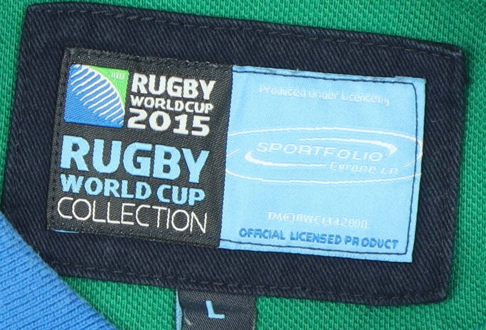 Sportfolio Men's Blue Polo Shirt - L - Rugby Style