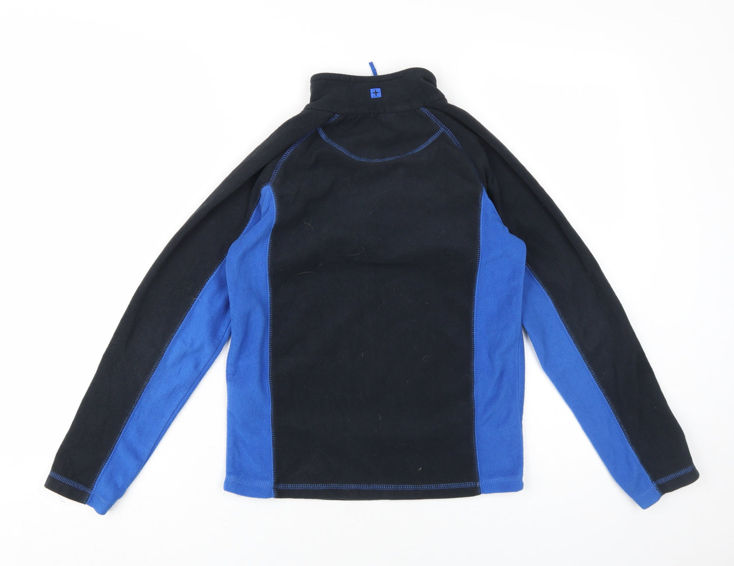 Mountain Warehouse Boys Black and Blue 1/2 Zip Sweatshirt