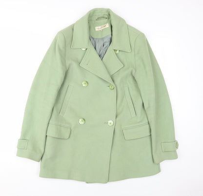 Womens UK Size 10 Damsel in a Dress Green Pea Coat