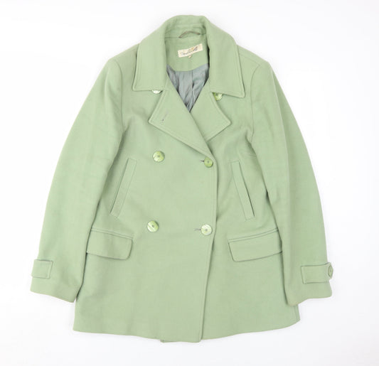 Womens UK Size 10 Damsel in a Dress Green Pea Coat