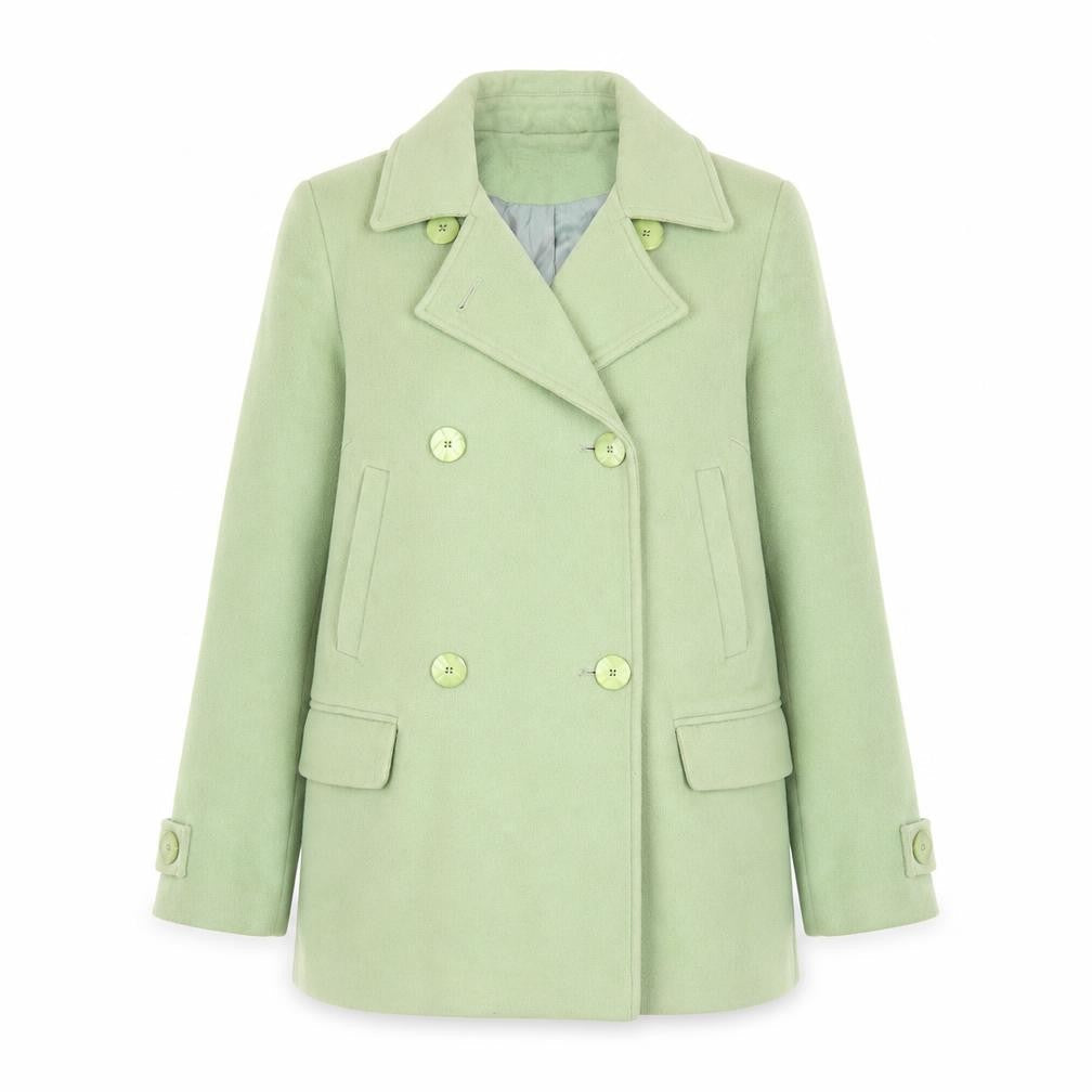 Womens UK Size 10 Damsel in a Dress Green Pea Coat