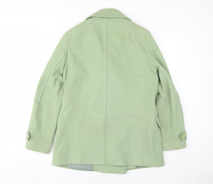 Womens UK Size 10 Damsel in a Dress Green Pea Coat