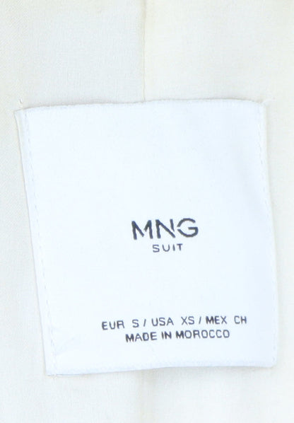 Womens UK Size S MNG Beige Overcoat