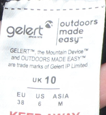 Gelert Women's Black Full Zip Fleece Hoodie Size 10