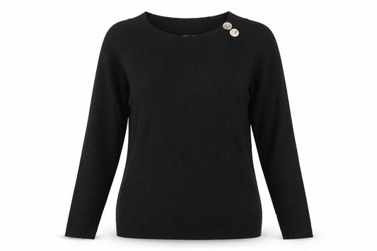 Womens UK Size L Viyella Black Pullover Jumper
