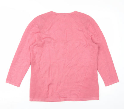 Womens UK Size 16 Principles by Ben de Lisi Pink Pullover Jumper