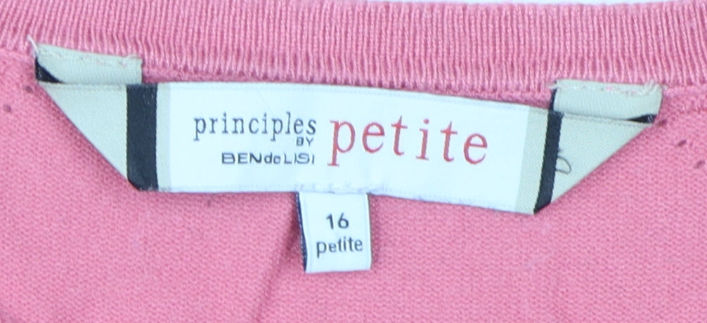 Womens UK Size 16 Principles by Ben de Lisi Pink Pullover Jumper