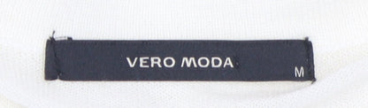 Vero Moda Women’s White Knee Length T-Shirt Dress