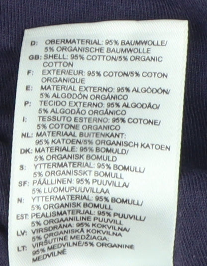 Adidas Men's Blue Graphic Logo T-Shirt, Size L