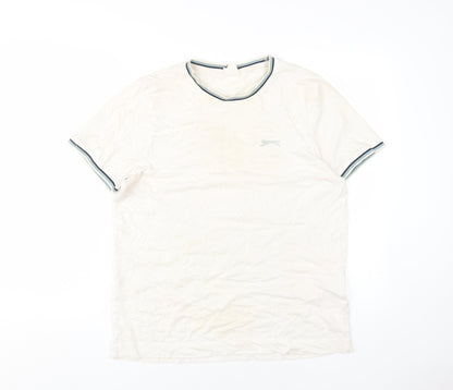 Slazenger Men's White S Crew Neck T-Shirt