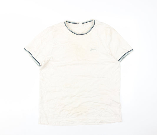 Slazenger Men's White S Crew Neck T-Shirt