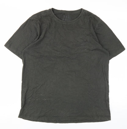 Police Men's Green L Cotton Short Sleeve T-Shirt