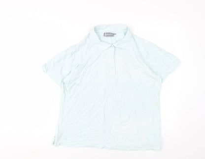 Unisex Adults UK Size XL Glenmuir Blue Basic Polo