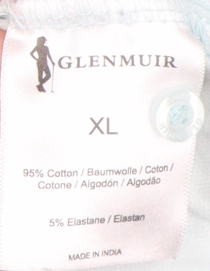 Unisex Adults UK Size XL Glenmuir Blue Basic Polo
