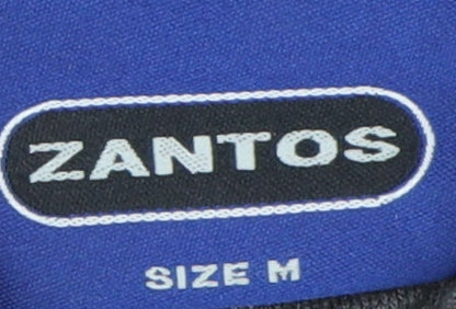 Zantos Men's Grey Polo Shirt M Short Sleeve Casual